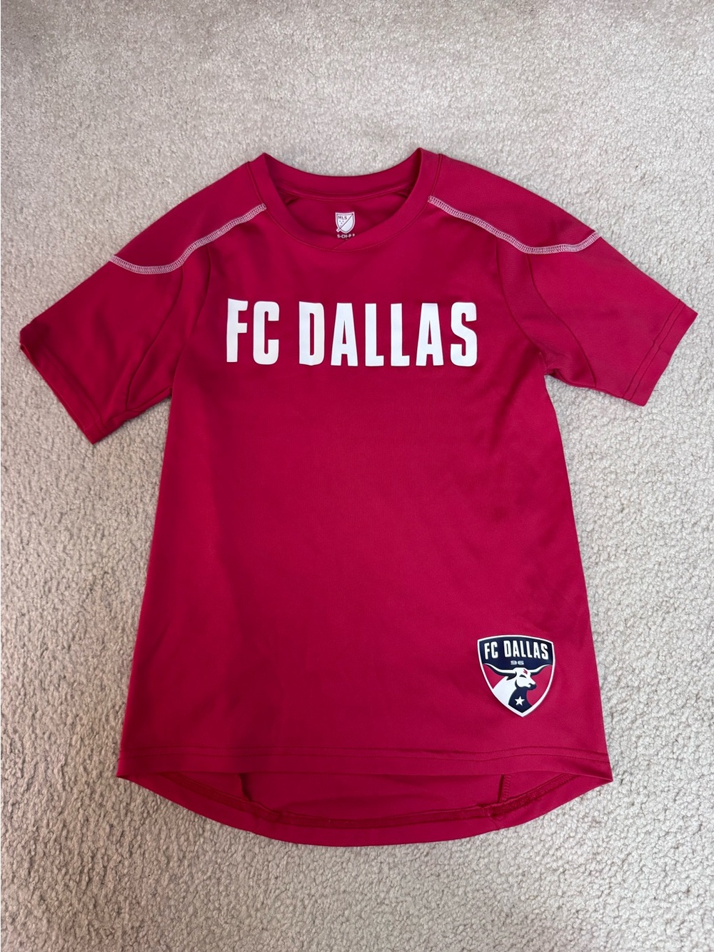 FC Dallas Kids' Burgundy Short-Sleeve Soccer Jersey